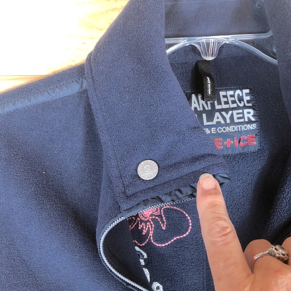 BOGNER Fire+ Ice Full Zip Fleece Embroidered Jacket Navy Blue, Size Small - Picture 2 of 10